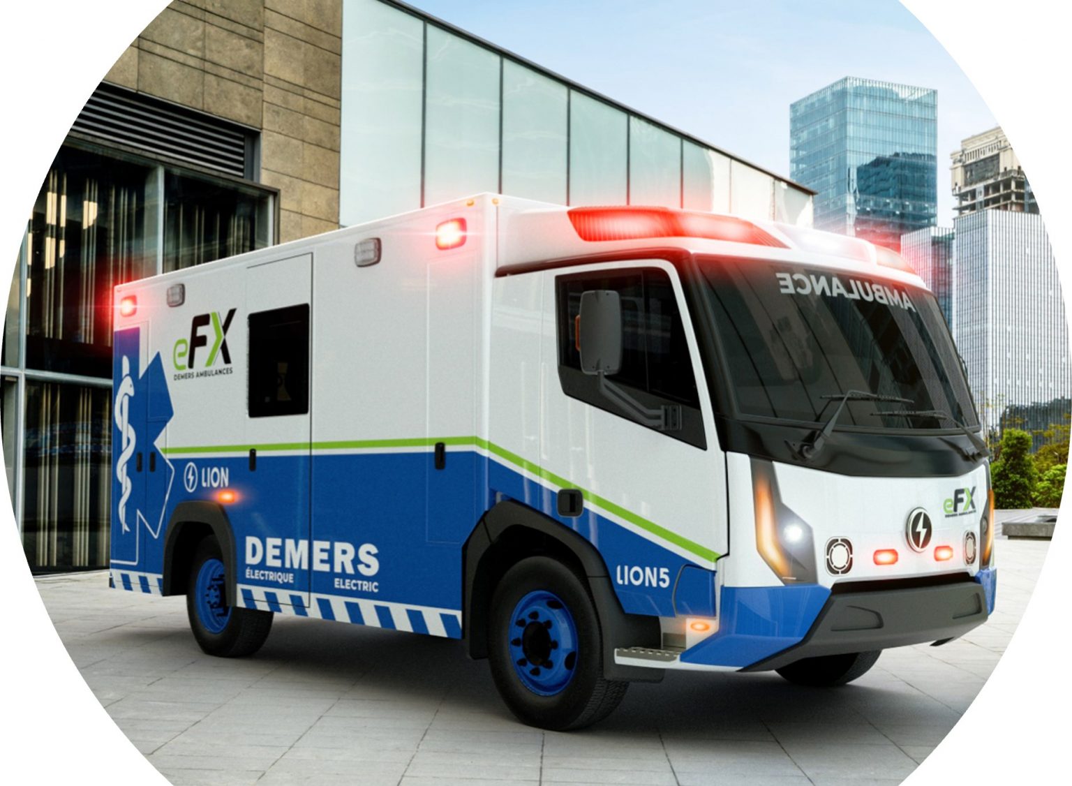 Demers eFX AllElectric Lion5 Ambulance Lion Electric