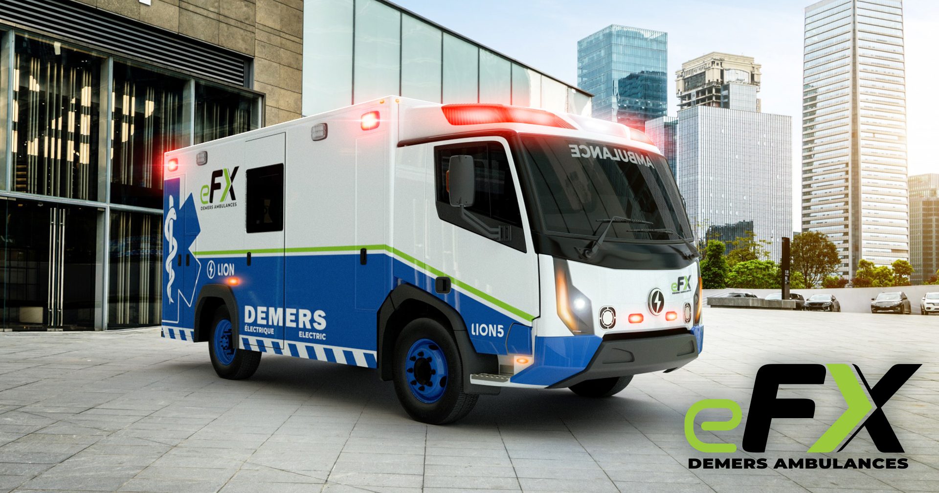 Demers EFX All-Electric Lion5 Ambulance | Lion Electric